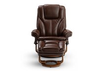 chocolate brown stationary chair   