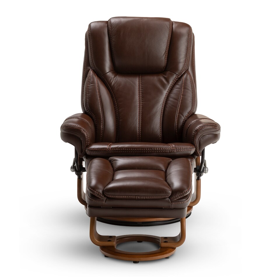 chocolate brown stationary chair   