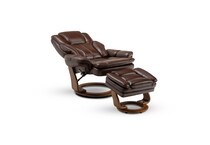 chocolate brown stationary chair   