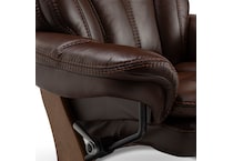 chocolate brown stationary chair   