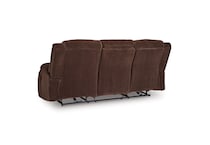 chocolate casual transitional recl sofa   