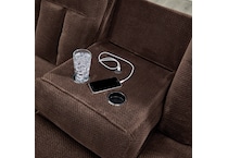 chocolate casual transitional recl sofa   
