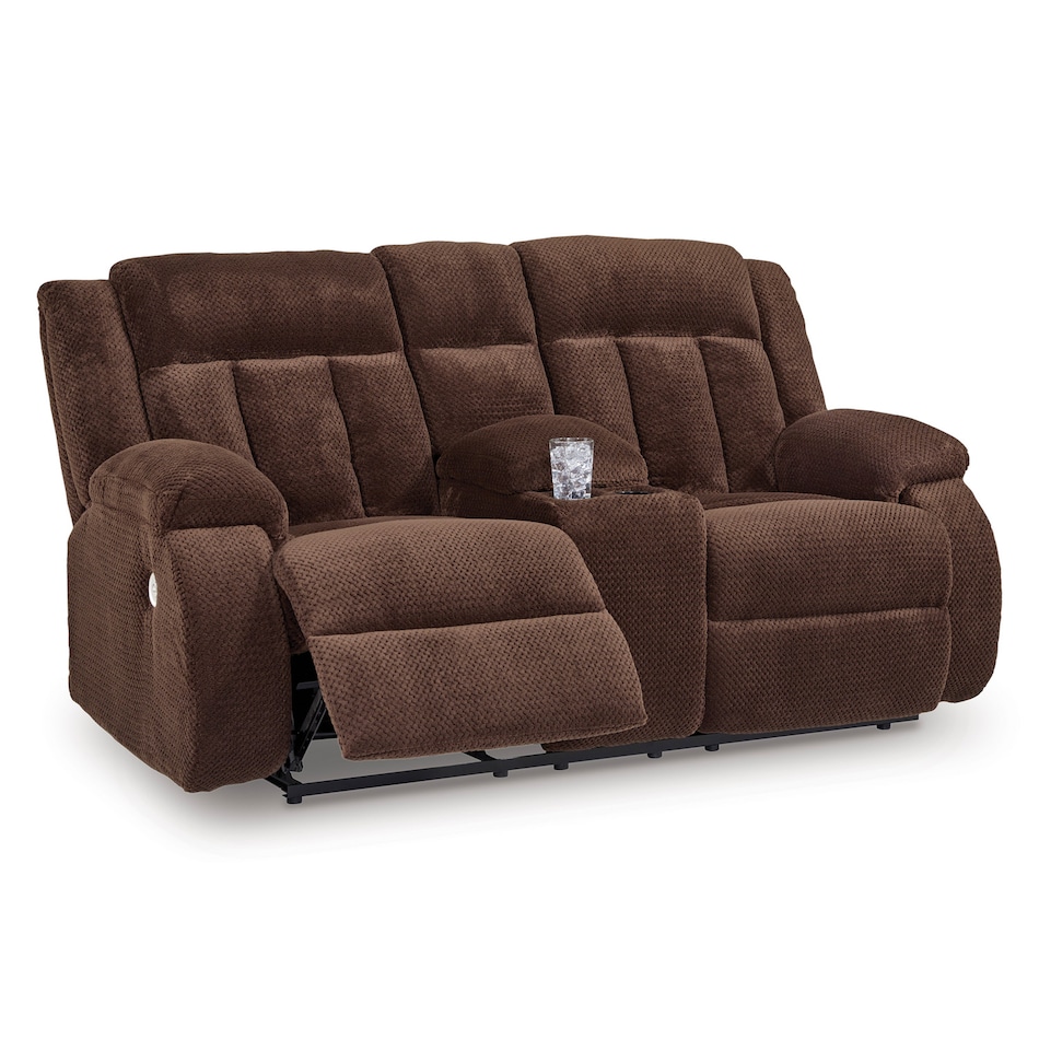 chocolate casual transitional recl sofa   