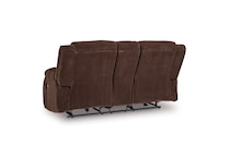 chocolate casual transitional recl sofa   