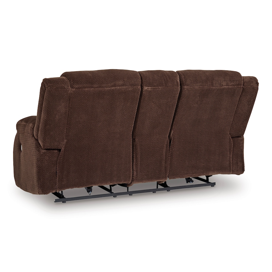 chocolate casual transitional recl sofa   