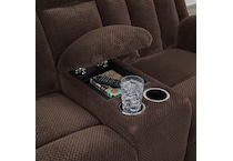 chocolate casual transitional recl sofa   