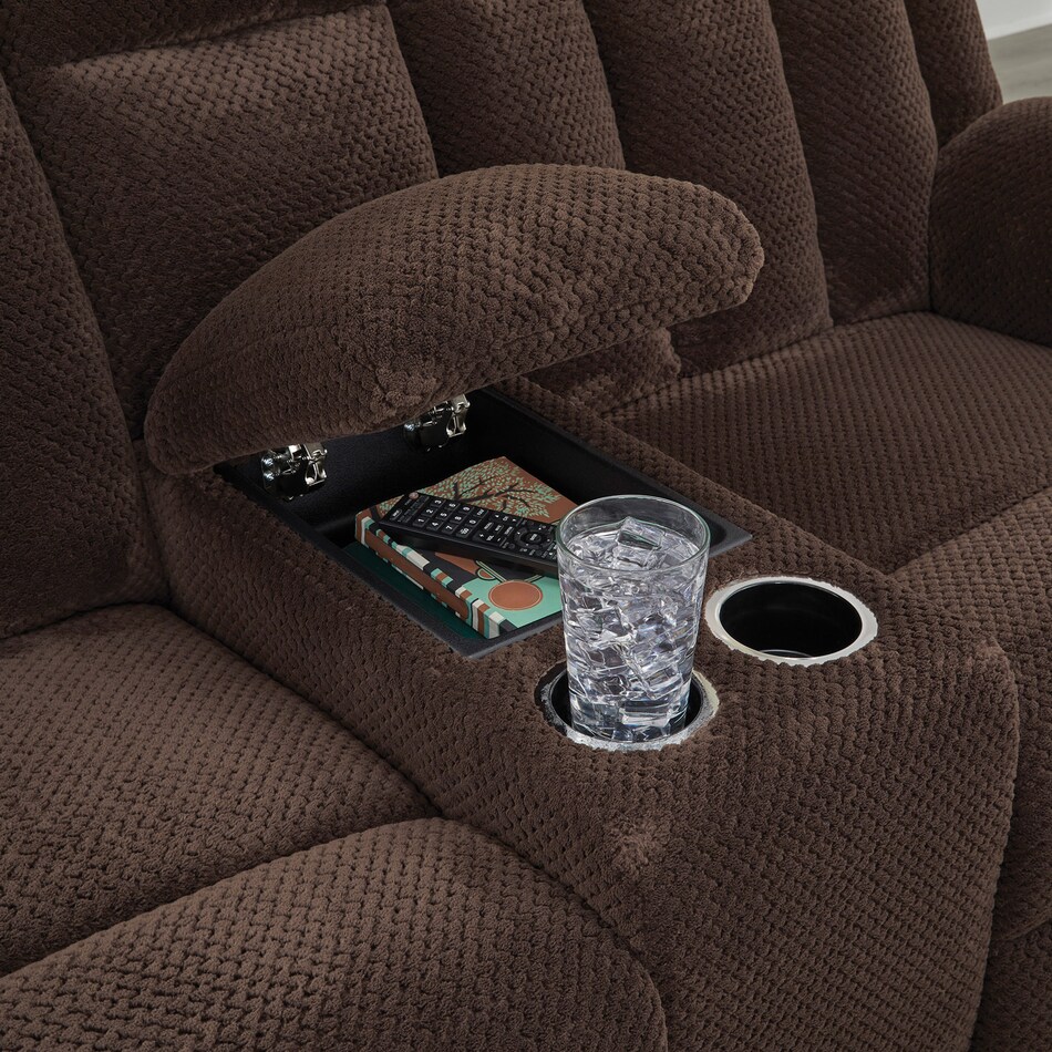 chocolate casual transitional recl sofa   