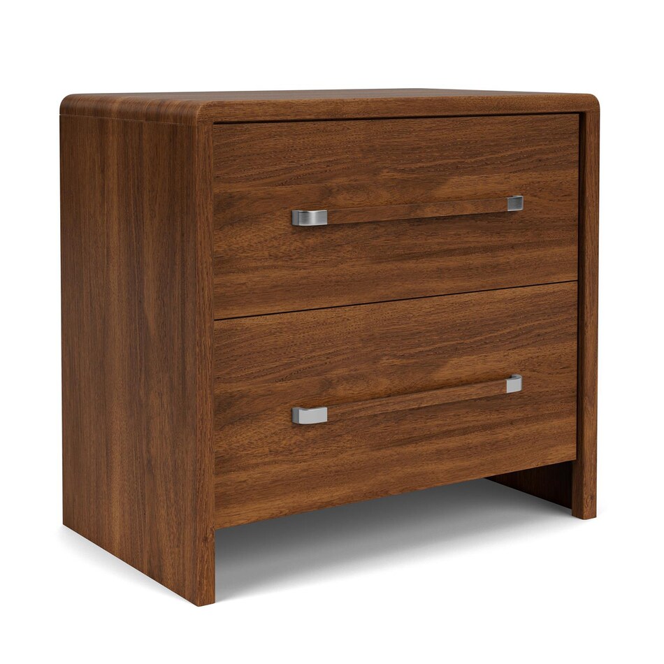 classic walnut contemporary bedroom   