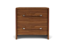 classic walnut contemporary bedroom   