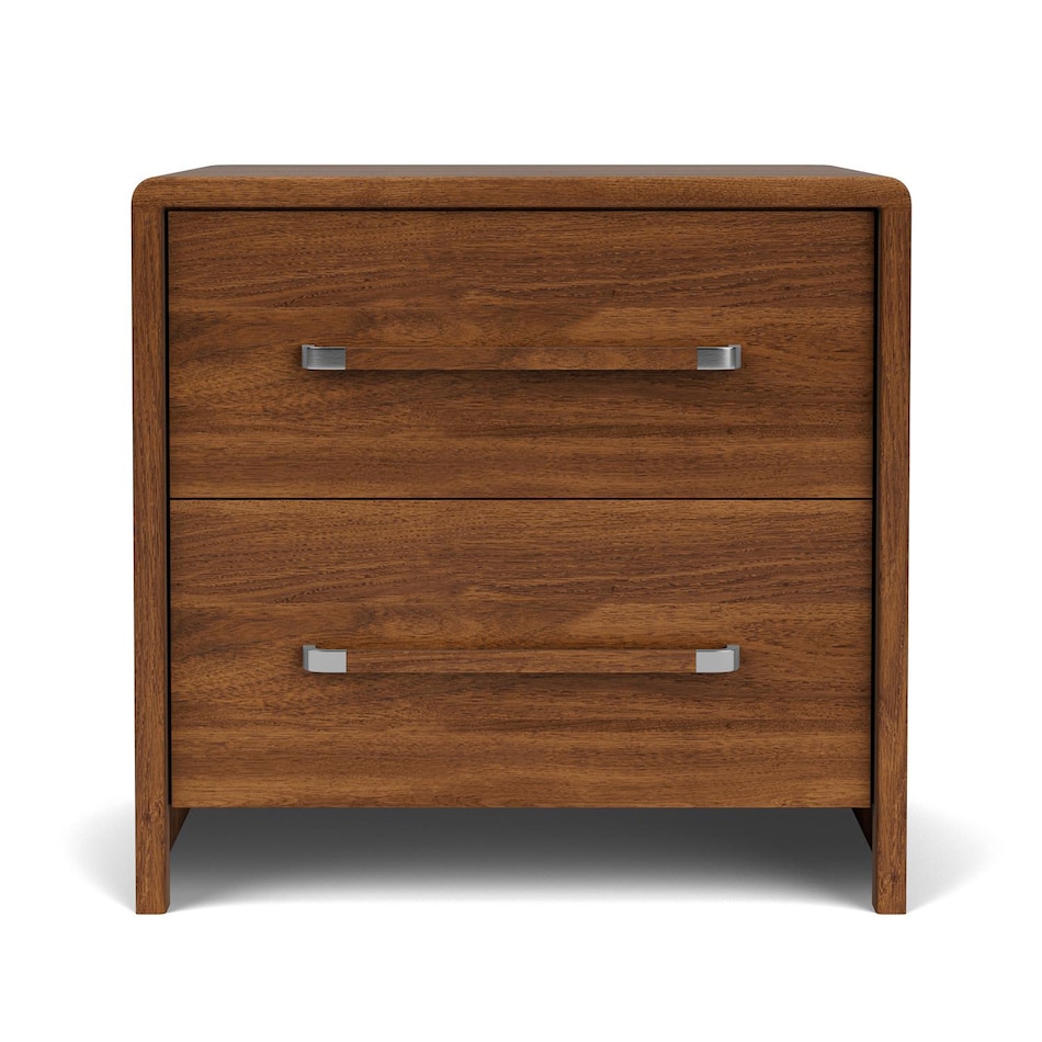 classic walnut contemporary bedroom   