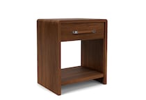 classic walnut contemporary bedroom   