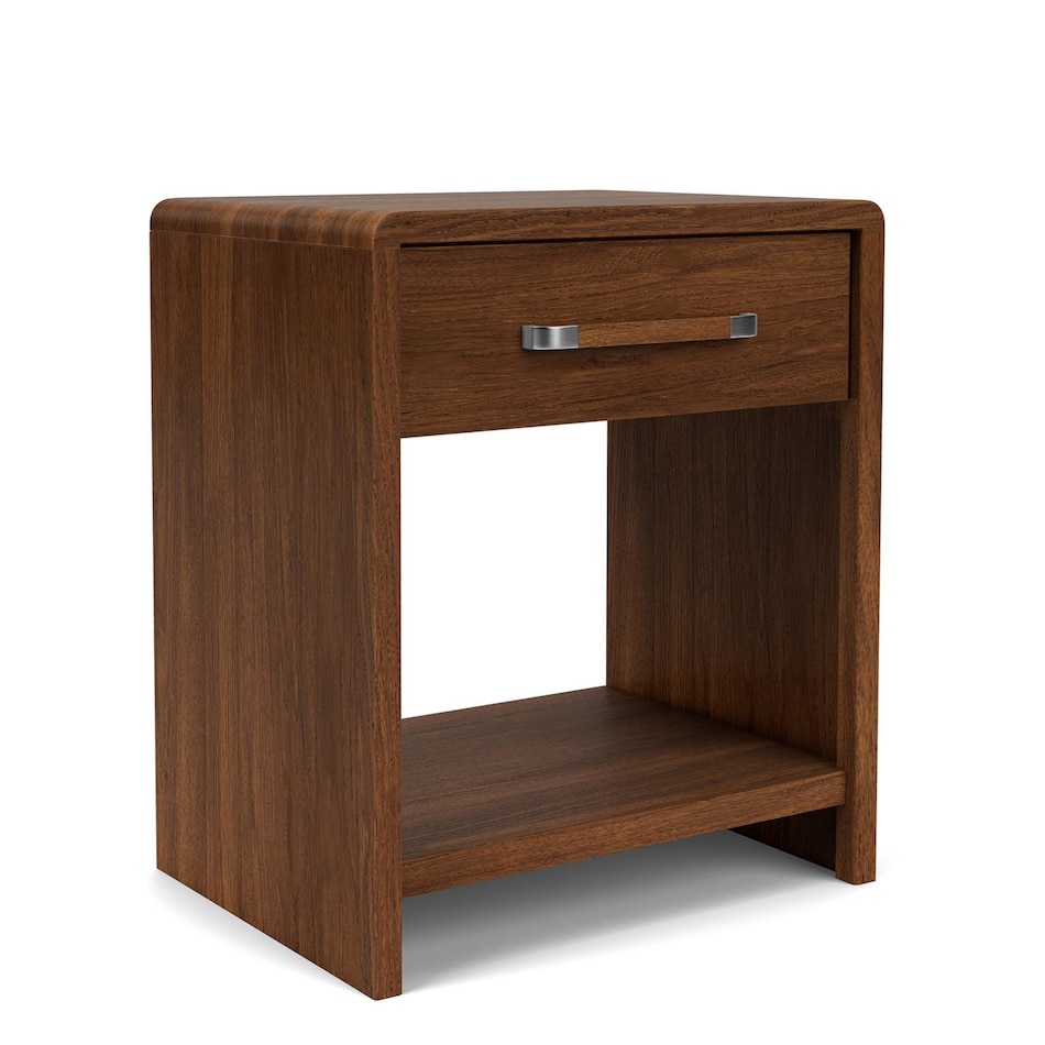 classic walnut contemporary bedroom   