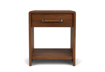 classic walnut contemporary bedroom   