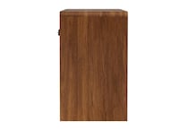 classic walnut contemporary bedroom   