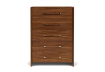 classic walnut contemporary bedroom   