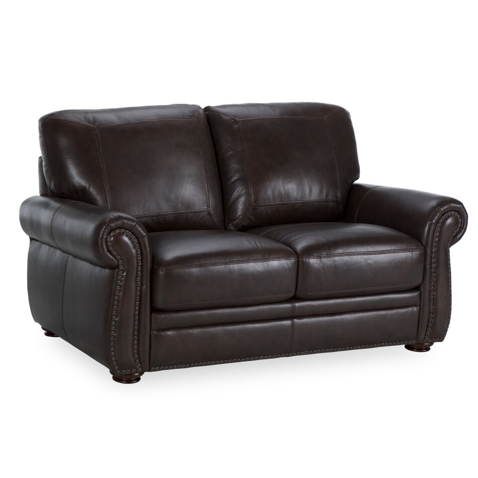 classico dark brown leather sofas   