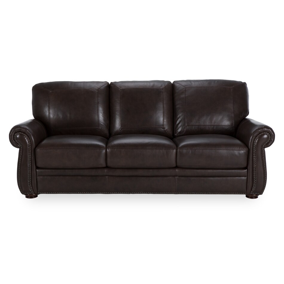classico dark brown leather sofas   