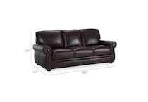classico dark brown leather sofas   