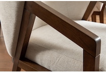 cognac washed q fabric solid wood dining   