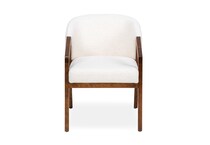 cognac washed q fabric solid wood dining   