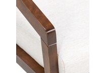 cognac washed q fabric solid wood dining   