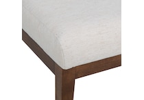 cognac washed q fabric solid wood dining   