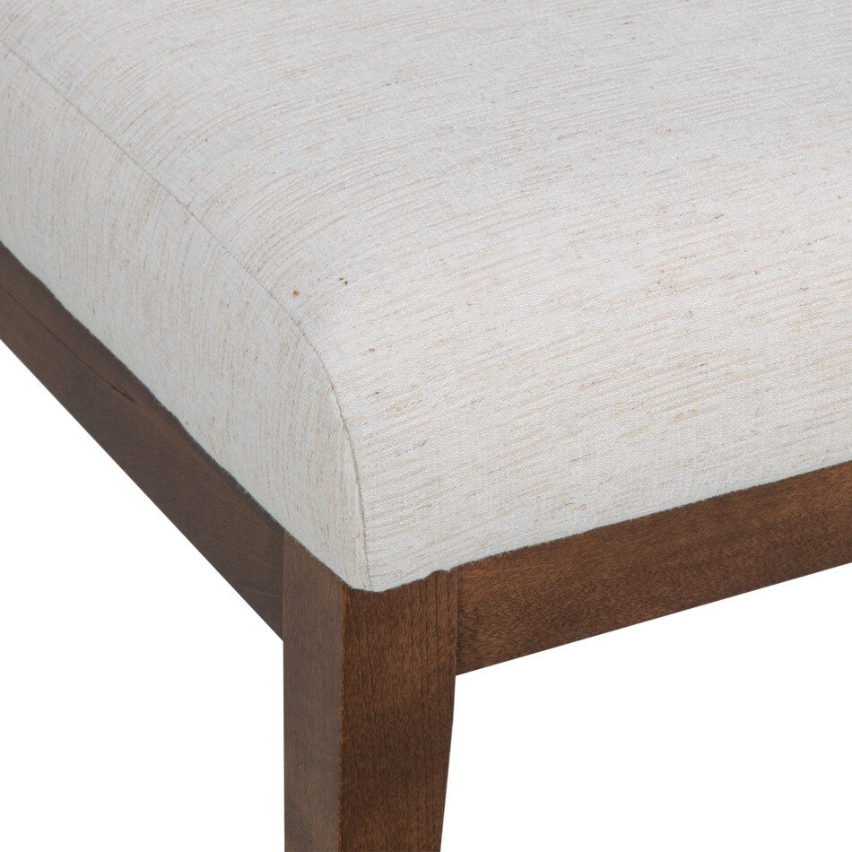 cognac washed q fabric solid wood dining   