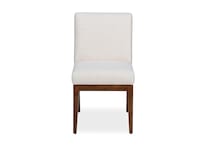 cognac washed q fabric solid wood dining   