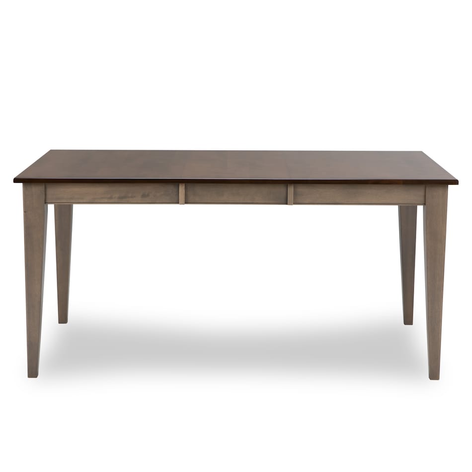cognac weathered gray solid wood dining   