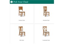 cognac wheat solid wood dining jtb  