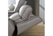 coin gray leathermatch sofa   