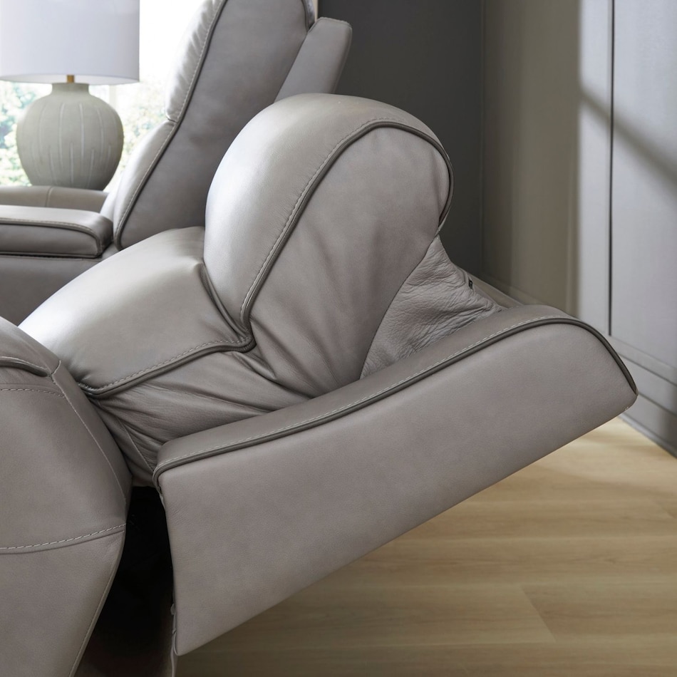 coin gray leathermatch sofa   