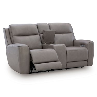 Rob Heat & Massage Power Reclining Loveseat