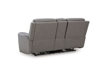 coin gray leathermatch sofa   