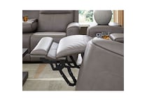 coin gray leathermatch sofa   