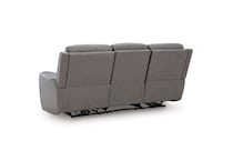 coin gray leathermatch sofa   