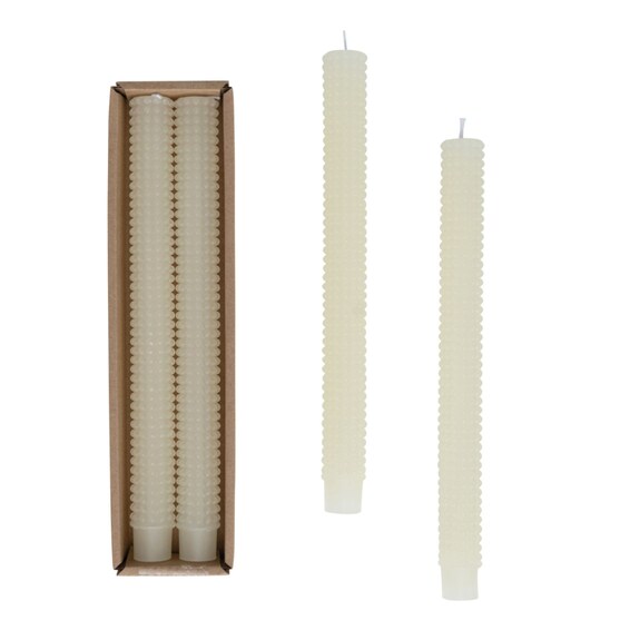 Hobnail Unscented Taper Candles