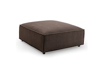 crest mocha sectional stationary   