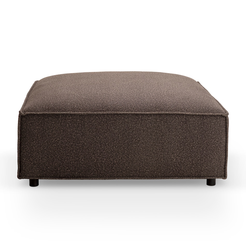 crest mocha sectional stationary   