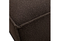 crest mocha sectional stationary   