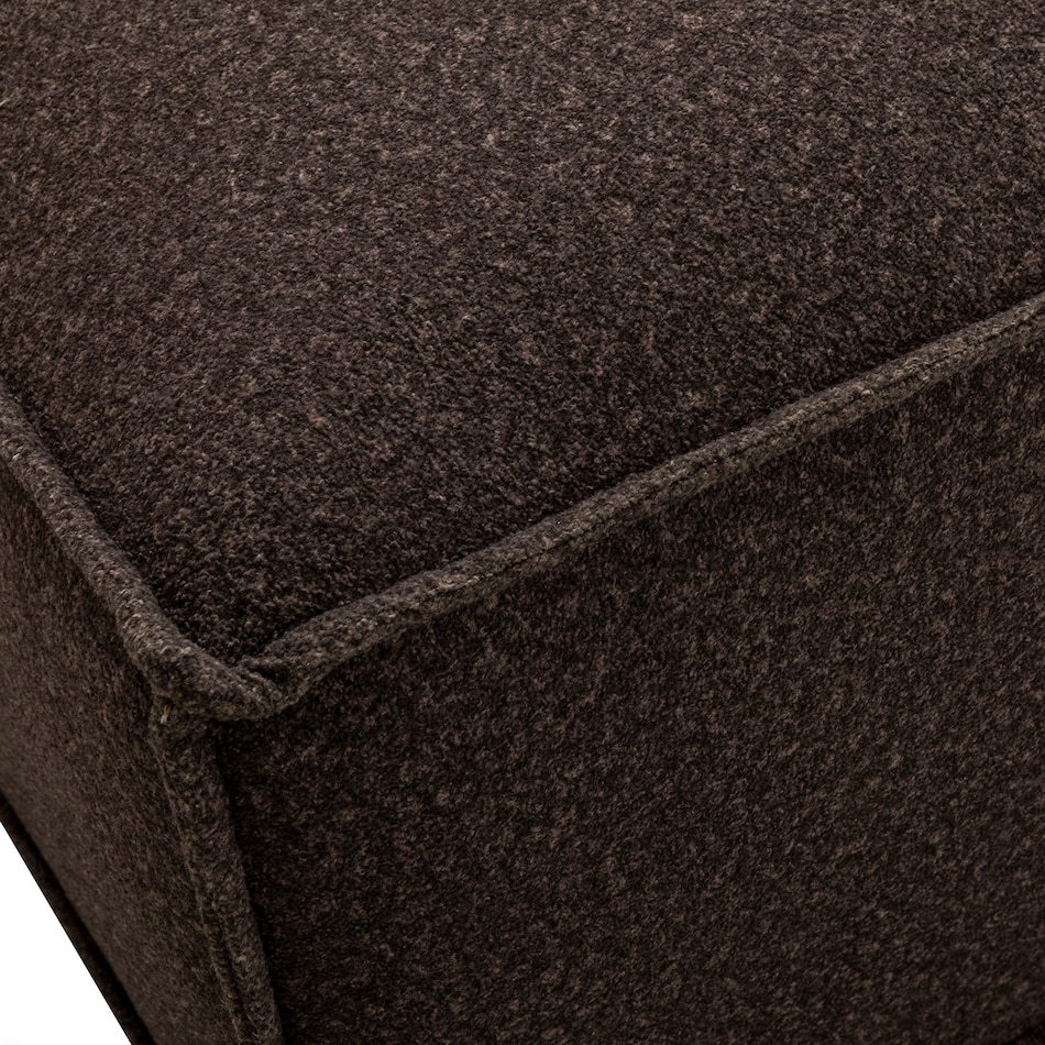 crest mocha sectional stationary   