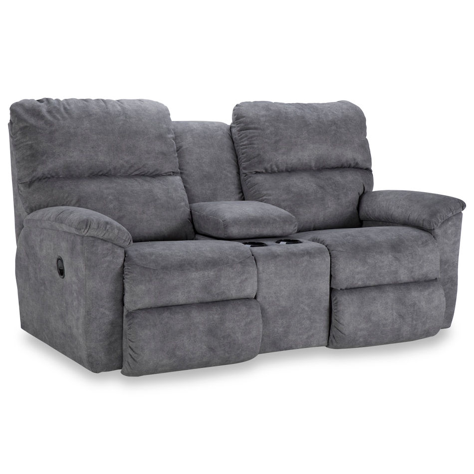 d iclean charcoal casual transitional recl sofa   