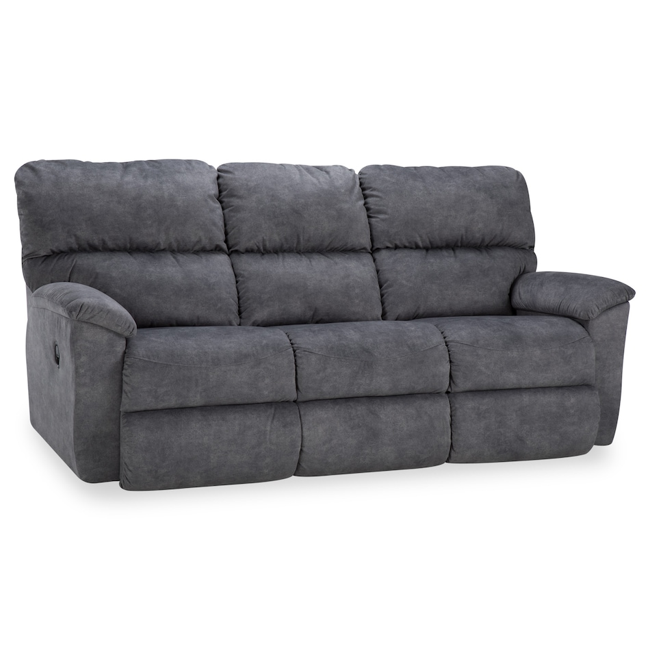 d iclean charcoal casual transitional recl sofa   