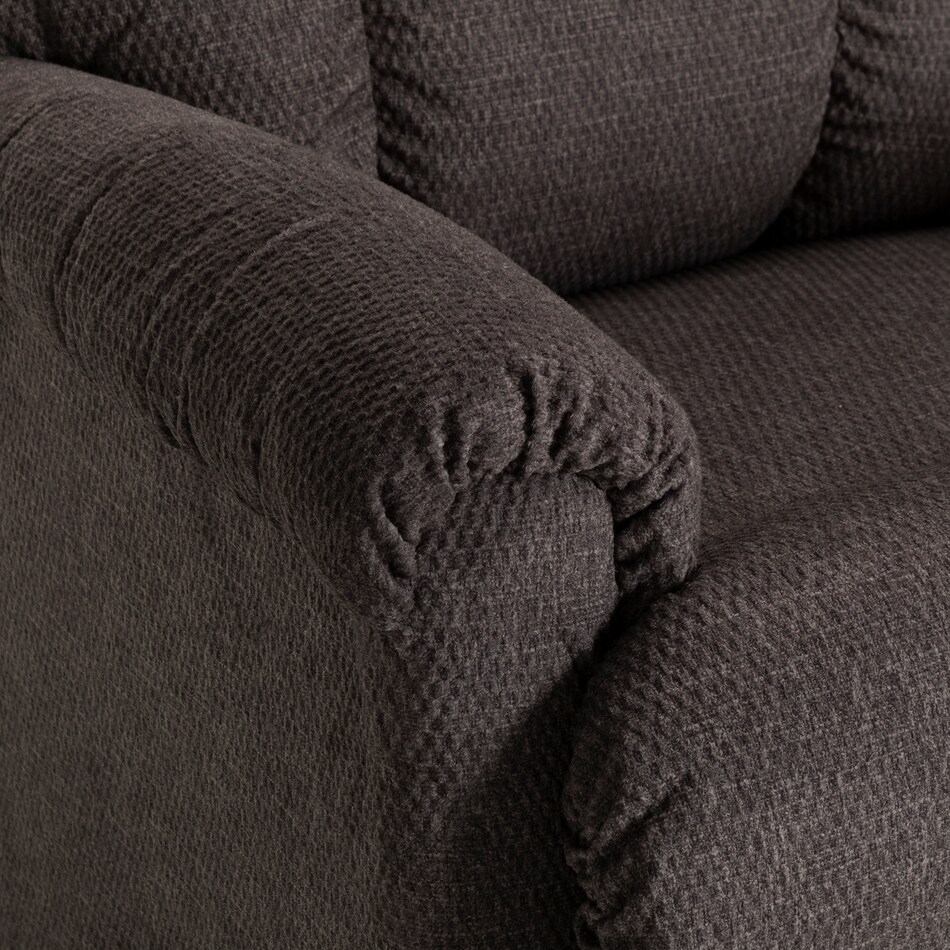 d graphite casual transitional recl sofa lpc  