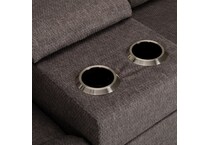 d graphite casual transitional recl sofa lpc  