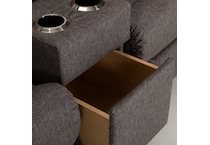 d graphite casual transitional recl sofa lpc  