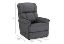 d graphite rocker recliner   