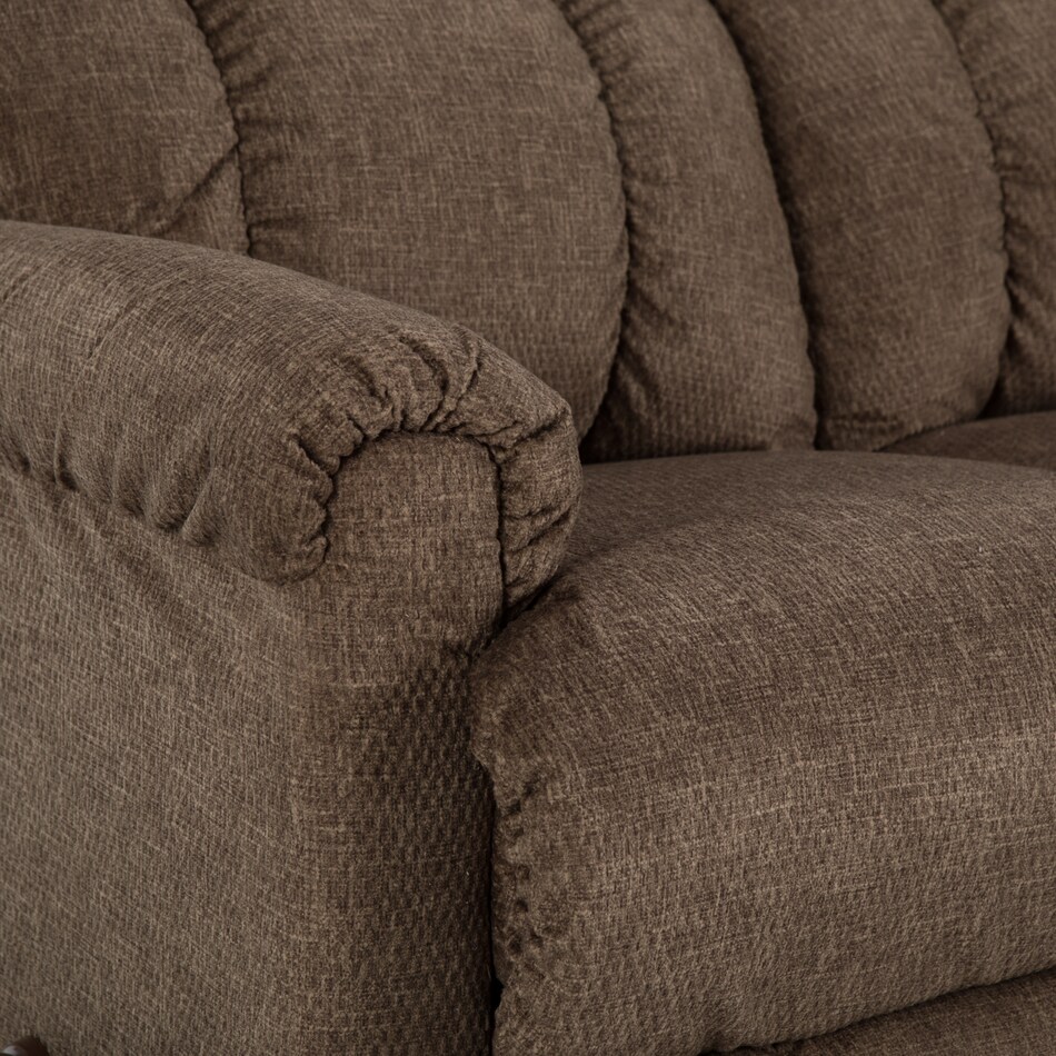 d mink casual transitional recl sofa   