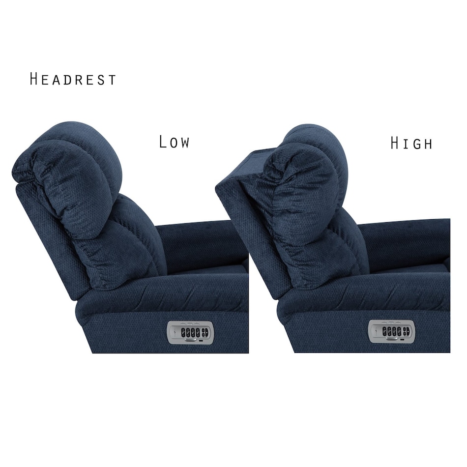 d navy rocker recliner   