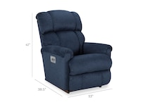 d navy rocker recliner   